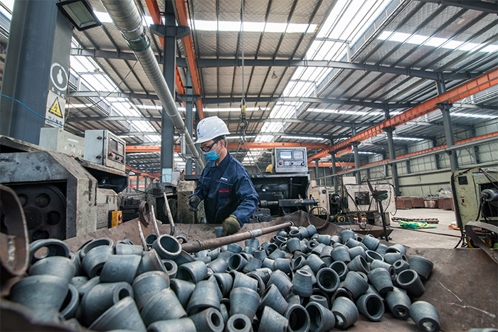 淮南网架配件-锥头加工车间